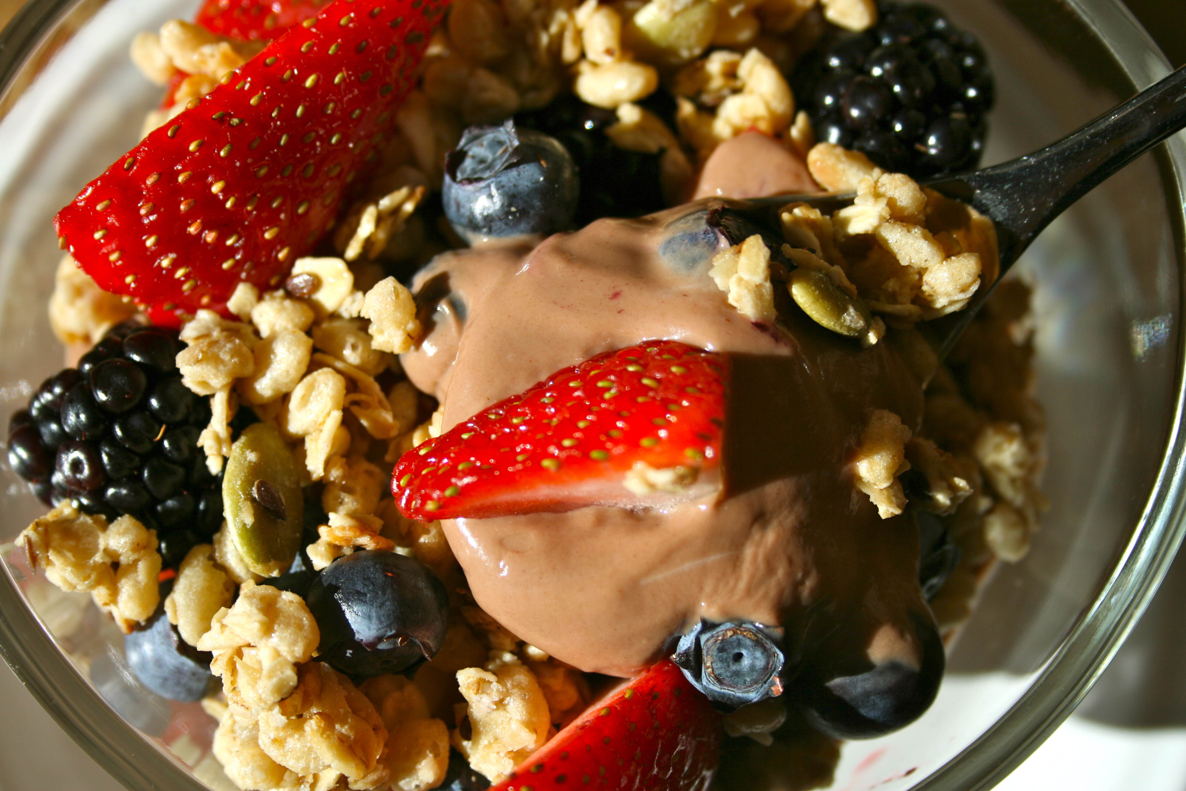 Greek Yogurt, Nutella, Granola And Berries - LOVEZILLA